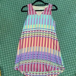 Everly multicolored v neck dress